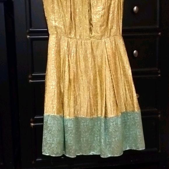 Duro Olowu Gold Embroidered Dress - Picture 3 of 6